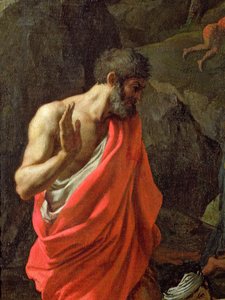 The Gathering of Manna (detail) by Nicolas Poussin